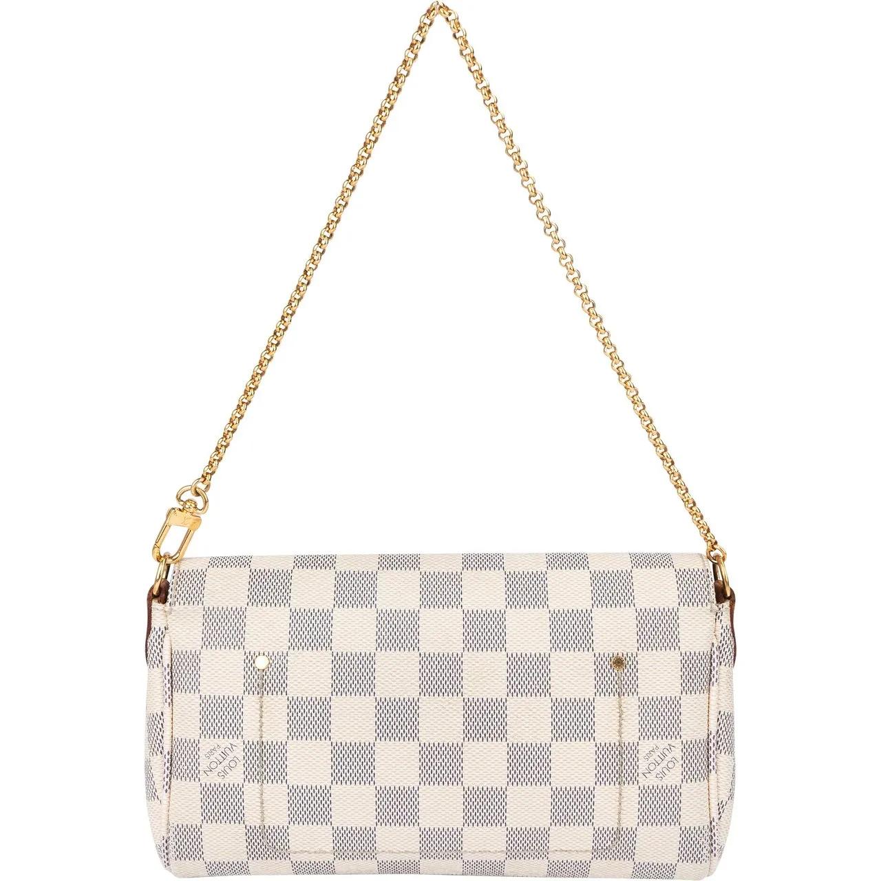 Thumbnail - Louis Vuitton Crossbody Bags - Louis Vuitton Damier Azur Monogam Favorite PM Shou - Gr. unisize - in Weiß - für Damen