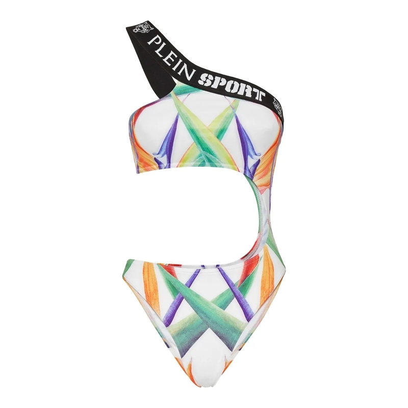 Plein Sport  Monokini Flowers weiss