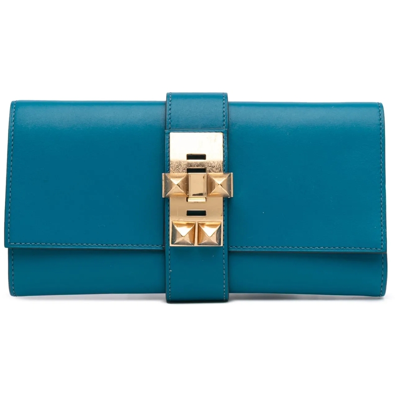 Hermès Clutch Tadelakt Medor Clutch 23 blau