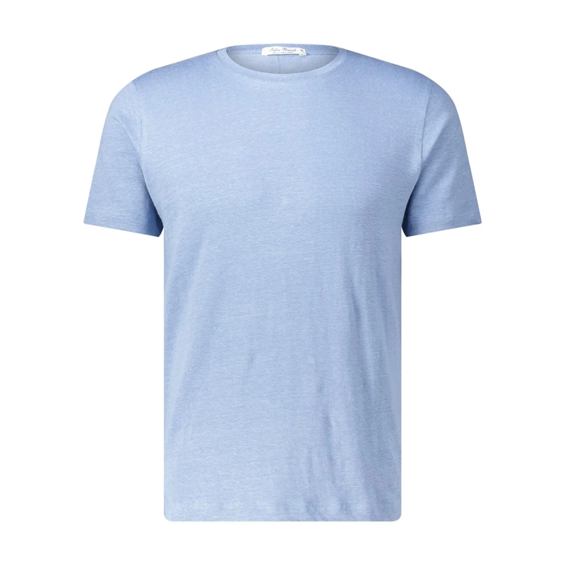 Stefan Brandt T-Shirt T-Shirt Enno aus Leinen blau