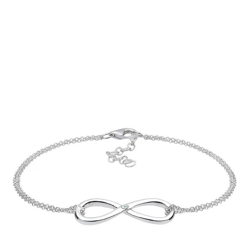 Elli Armband Armband Infinity Ewig Diamant (0.03 ct.) 925 Silbe silber(Image 3)