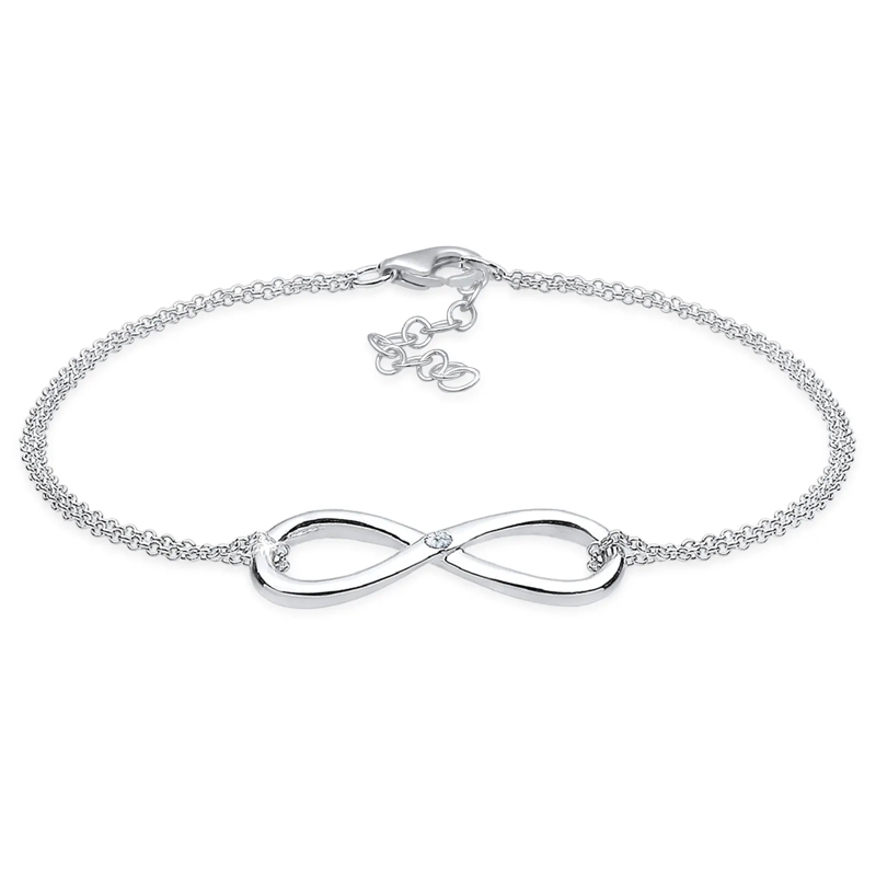 Elli Armband Armband Infinity Ewig Diamant (0.03 ct.) 925 Silbe silber(Image 9)