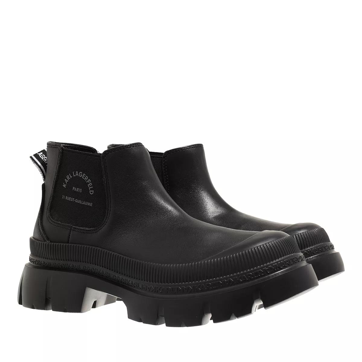 Karl Lagerfeld Trekka Max Short Gore Boot Black Lthr | Ankle Boot