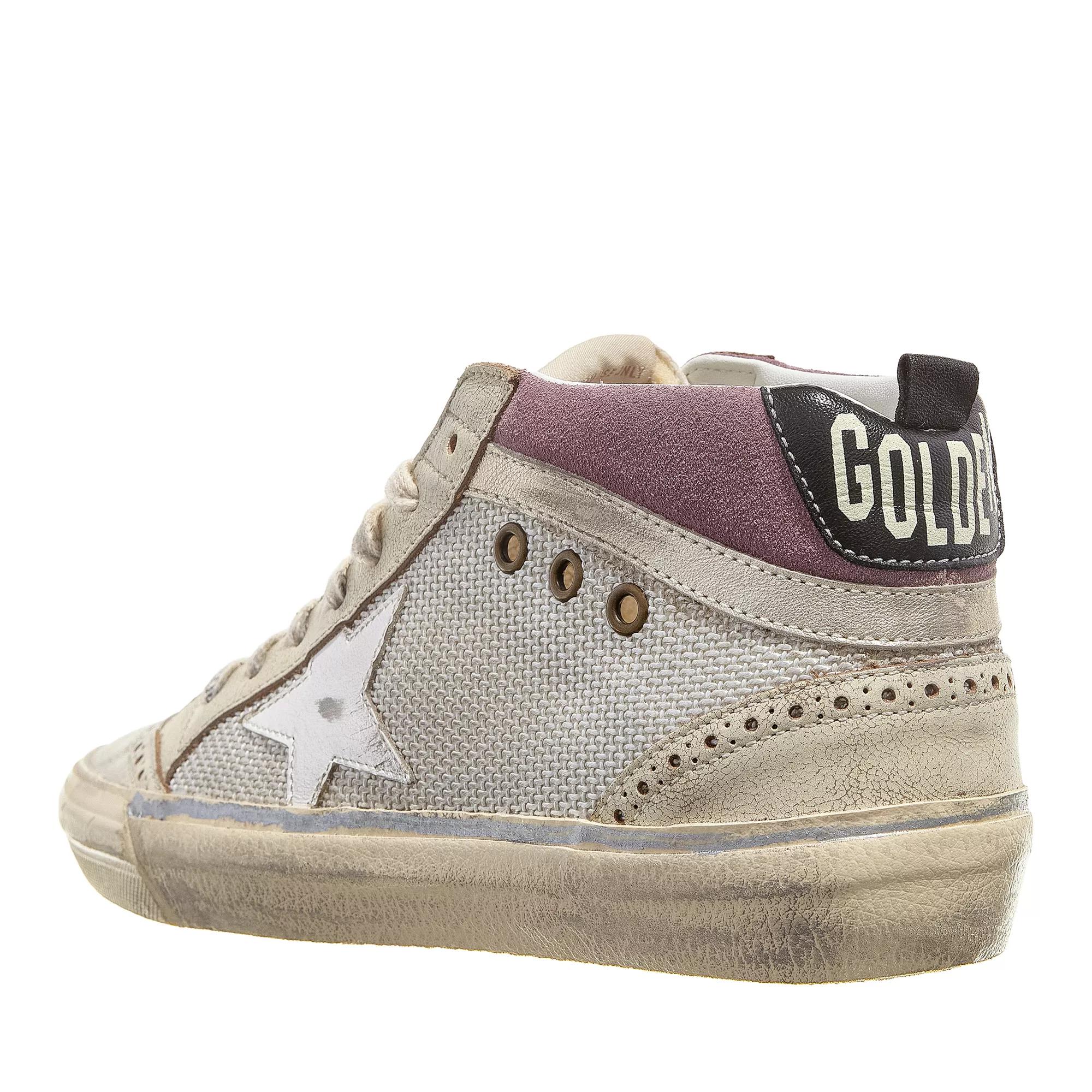 Mid star sneakers in smooth best sale leather and suede with glitter star