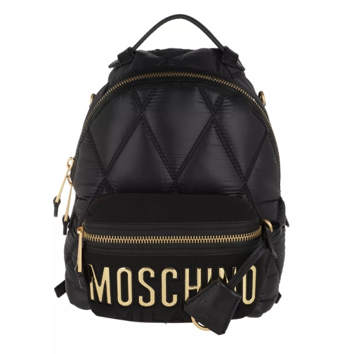 Moschino Logo Backpack Fantasia Nero Sac à dos