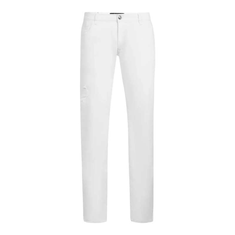 BILLIONAIRE Jeans Jeans Slim Fit Double B weiss