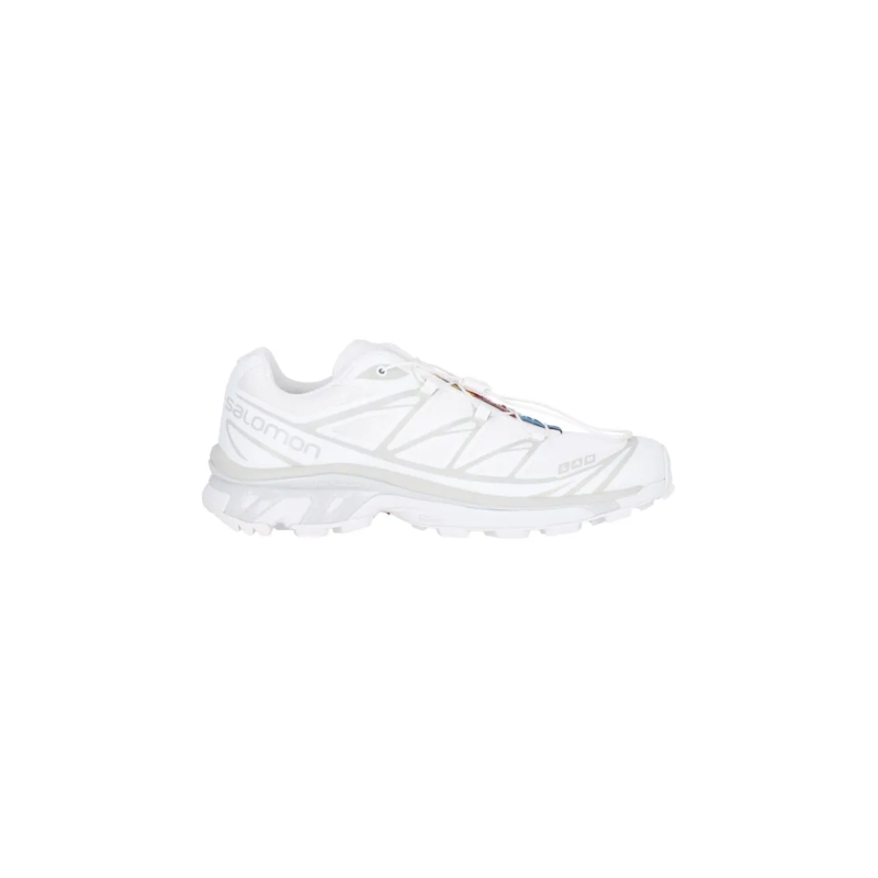 Salomon Sneaker basse White Fabric And Grey Mesh Xt-6 Sneakers White