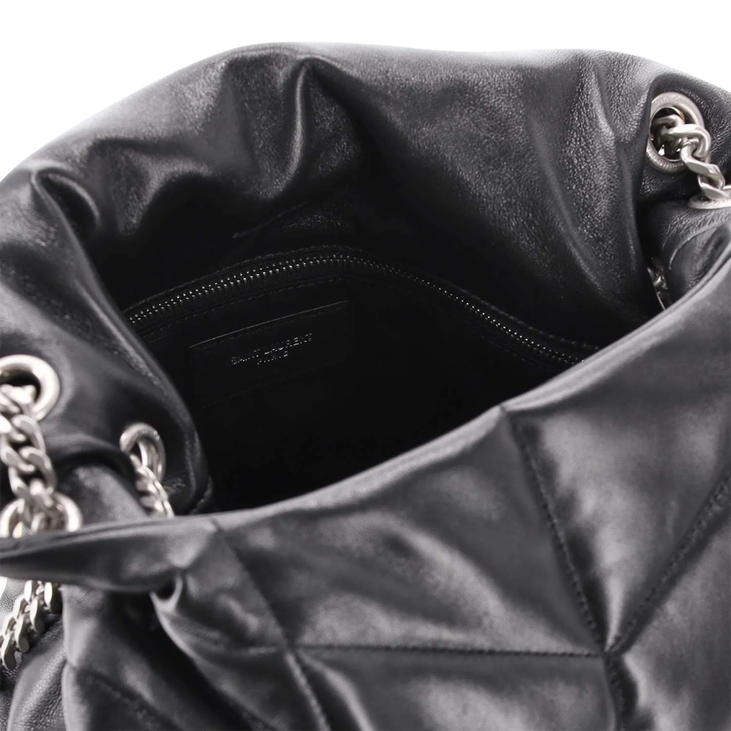 Saint Laurent Sac à bandoulière Schultertasche aus Leder schwarz(Image 4)