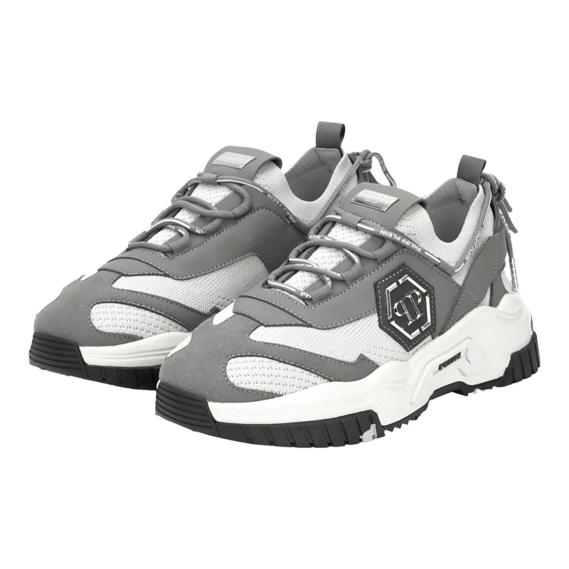 Philipp Plein Low-Top-Sneaker Läufer Predator grau
