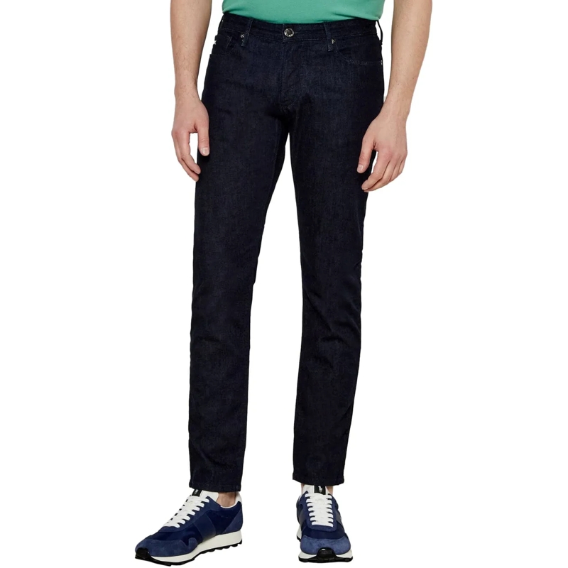Emporio Armani Jeans à jambe droite Jeans Denim Blue blau