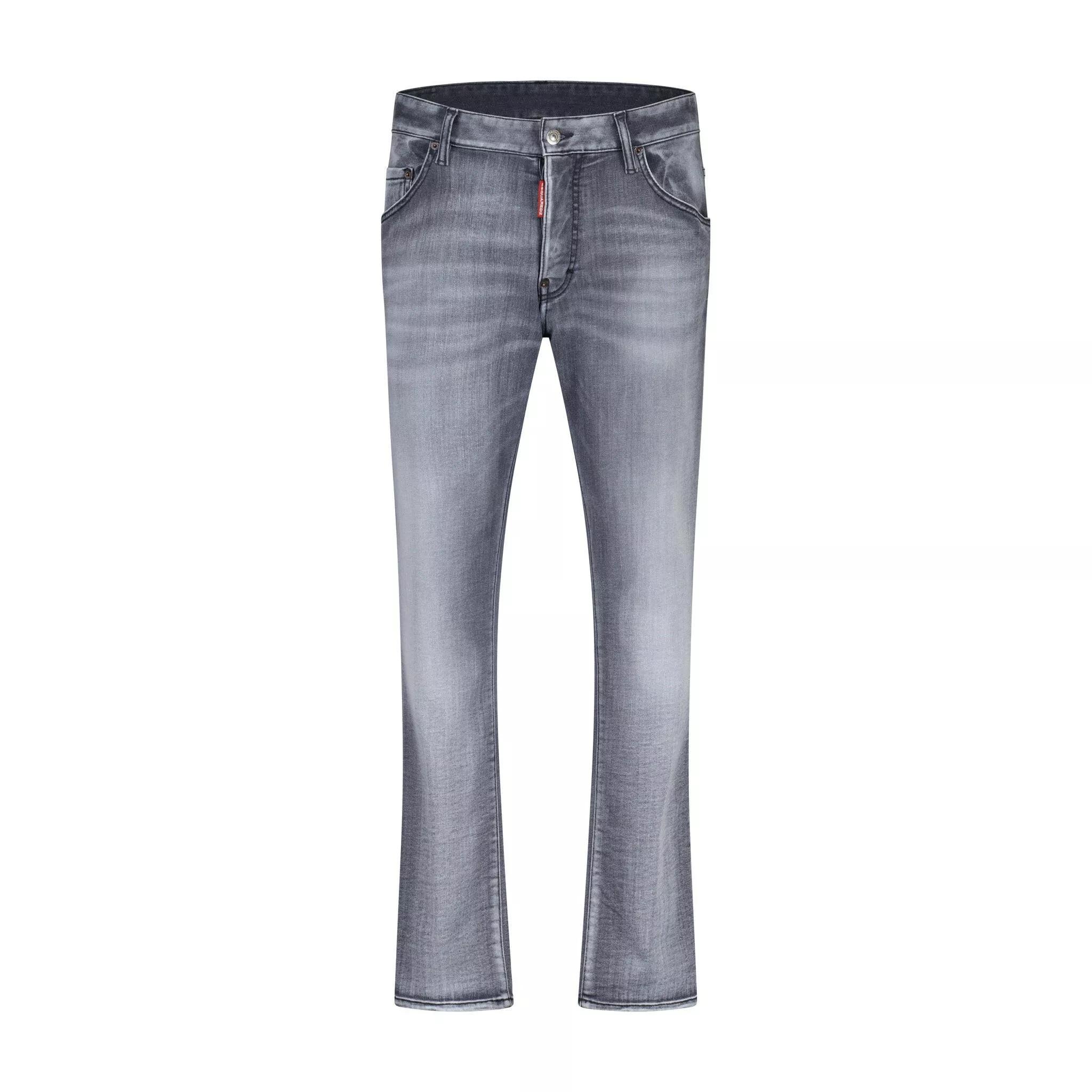 Thumbnail - Dsquared2 - Ausgewaschene Skater Jeans 47702181675354 - Größe 46 - gray