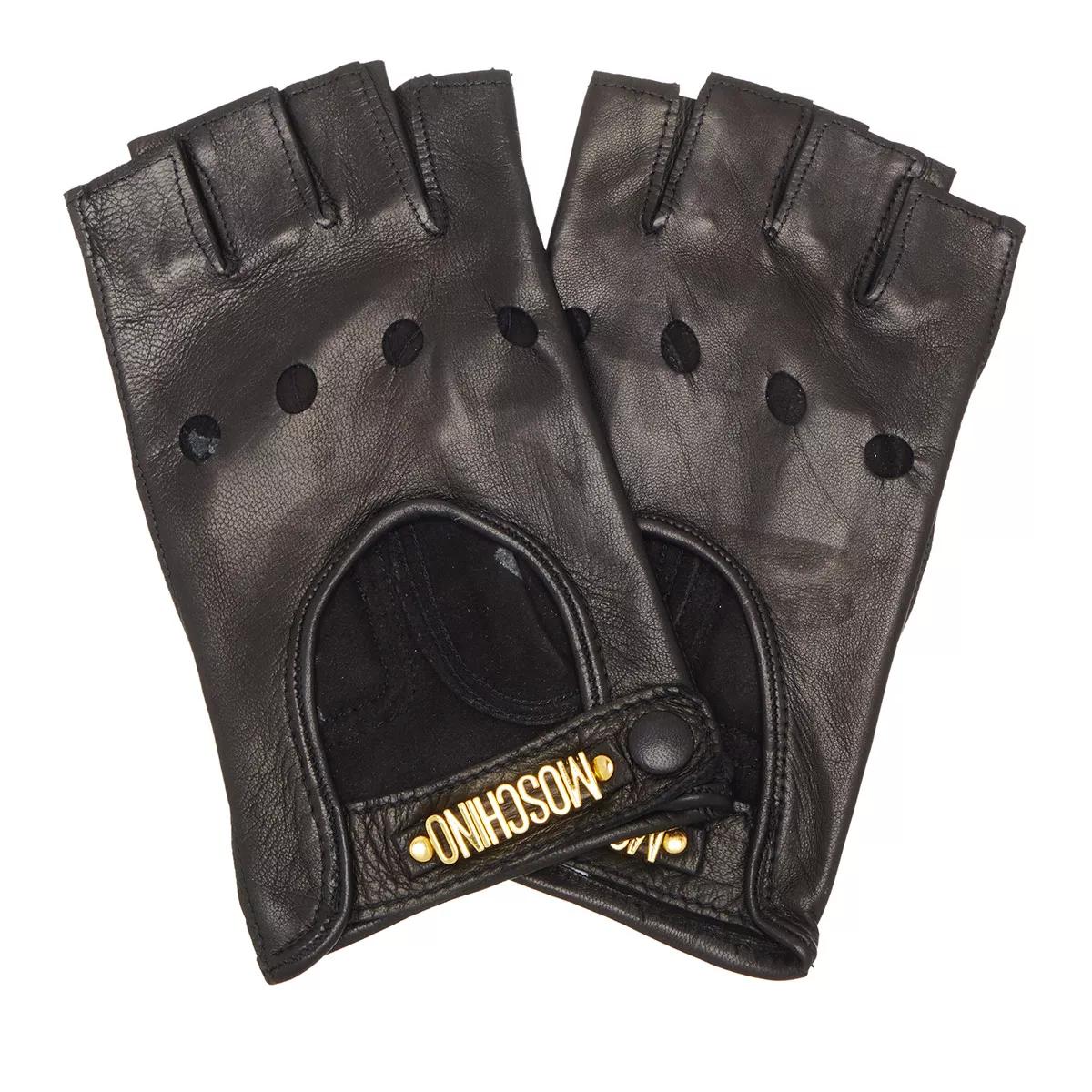 Moschino leather clearance gloves