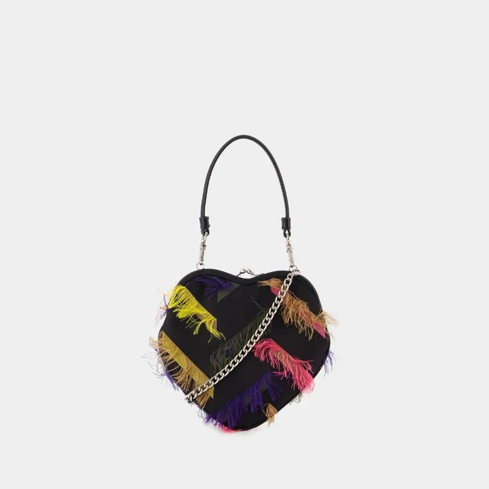 Vivienne Westwood Hobo bags Belle Heart Frame Purse Acetate Multicolor in zwart