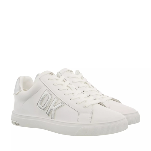 DKNY Abeni Lace Up Sneaker Brt White Silver scarpa da ginnastica bassa