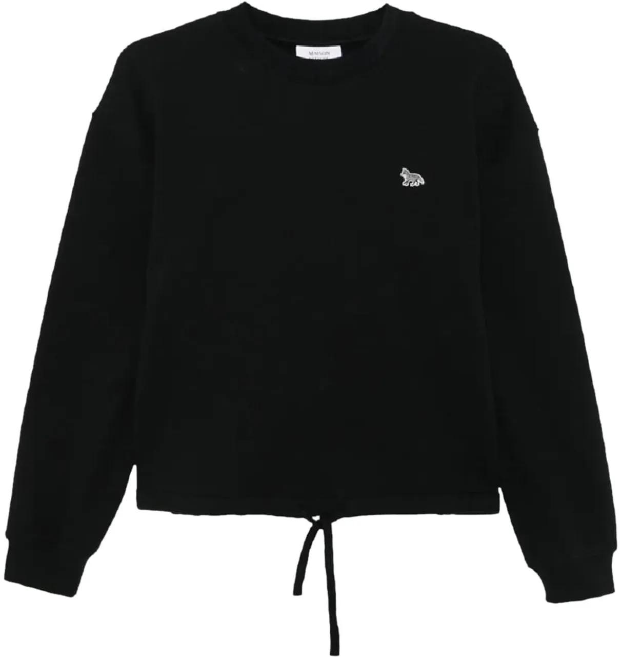 Thumbnail - Maison Kitsune - baby fox patch drawstring comfort sweatshirt diver - Größe S - bunt