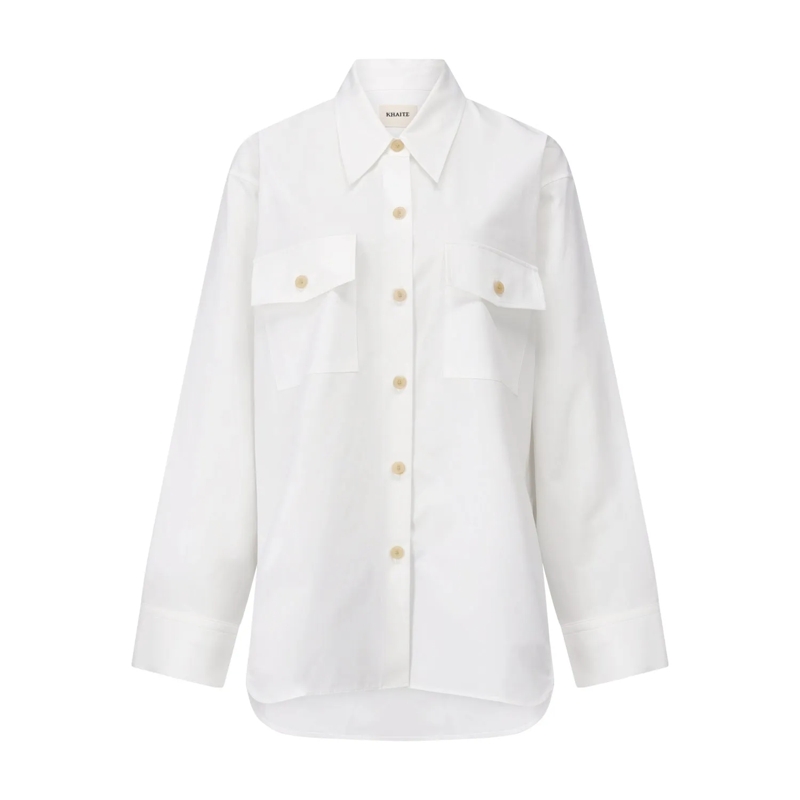 Khaite Blouse Oversize-Hemdbluse Matteo Weiß