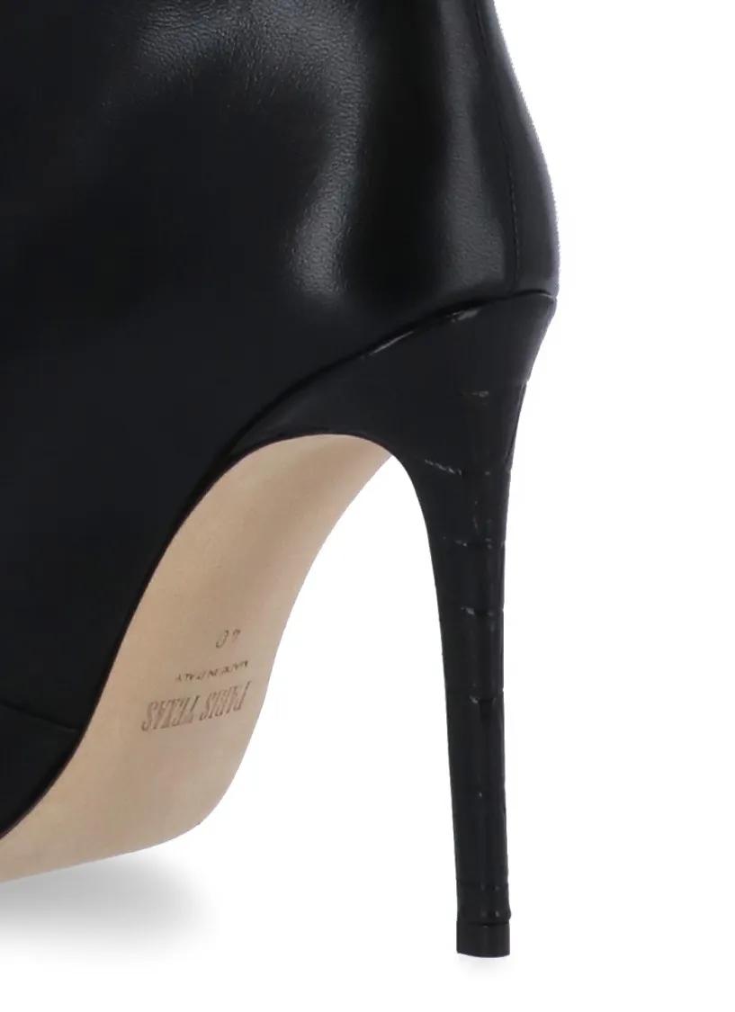 Thumbnail - Paris Texas Stiefel - Arrow Toe Stiletto Boots In Black Leather - Gr. 40 (EU) - in Schwarz - für Damen