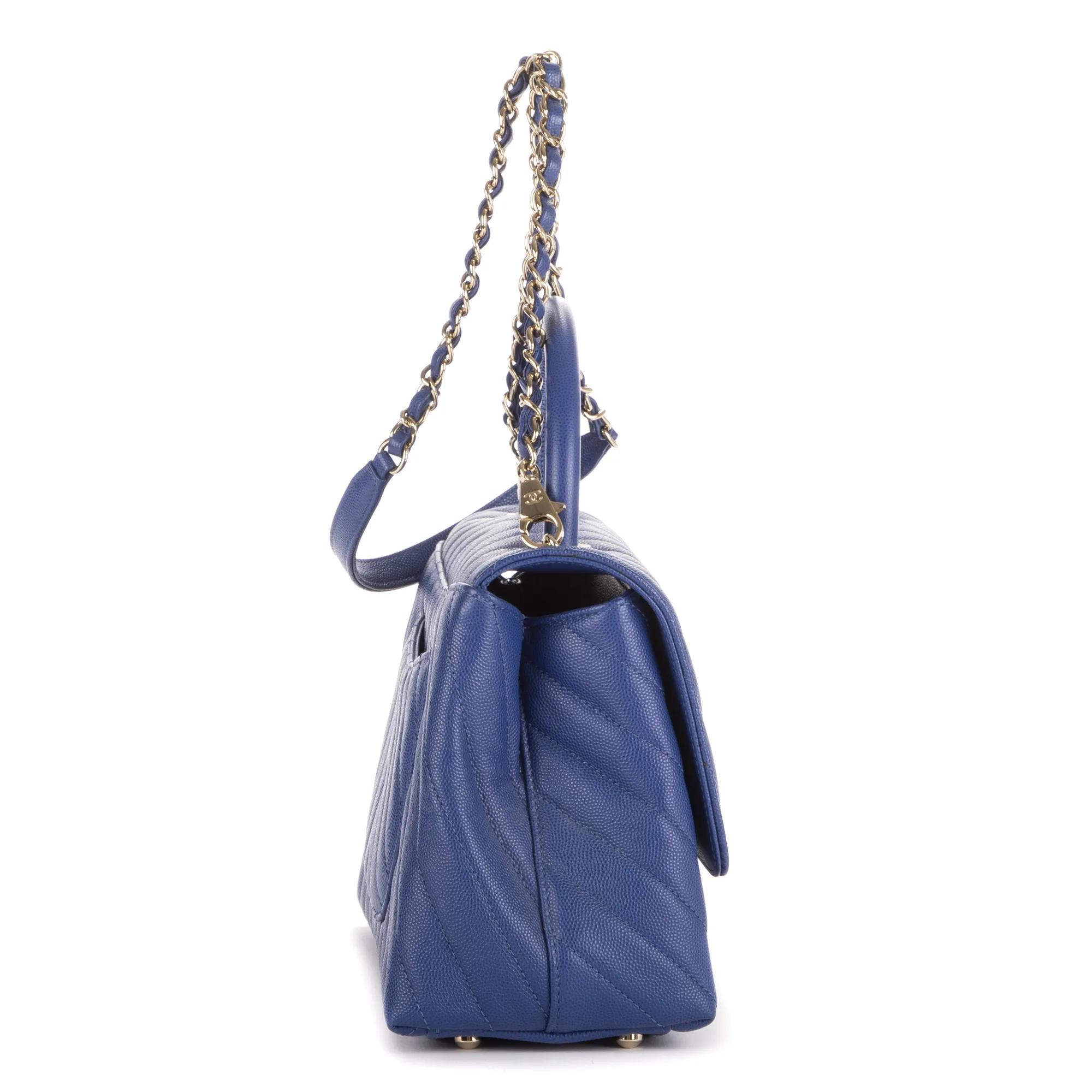 Thumbnail - Chanel Crossbody Bags - Coco Chain Top Handle - Gr. unisize - in Blau - für Damen