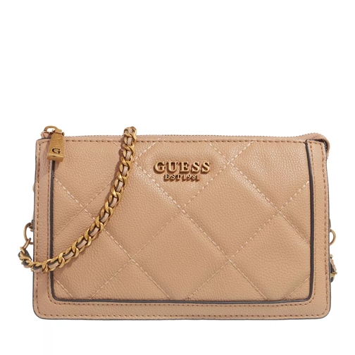 Guess Abey Multi Compartment Crossbody Beige | Crossbody Bag | fashionette