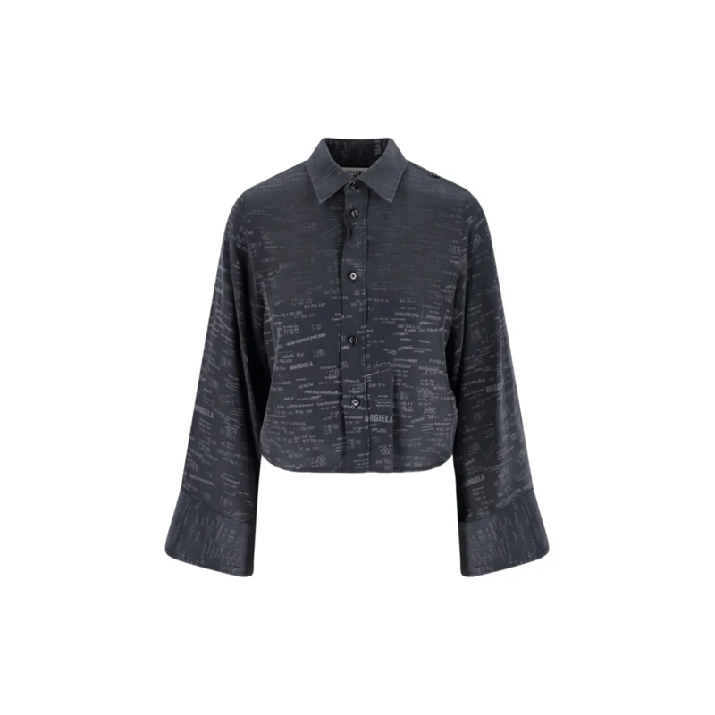 MM6 Maison Margiela Hemd Logo Shirt – Grey Grey