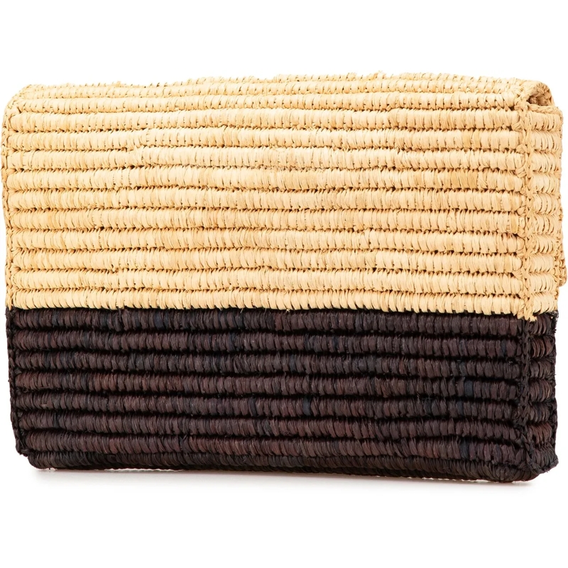 Balenciaga Clutch Motocross Classic Envelope Giant 12 Raffia Clutch braun