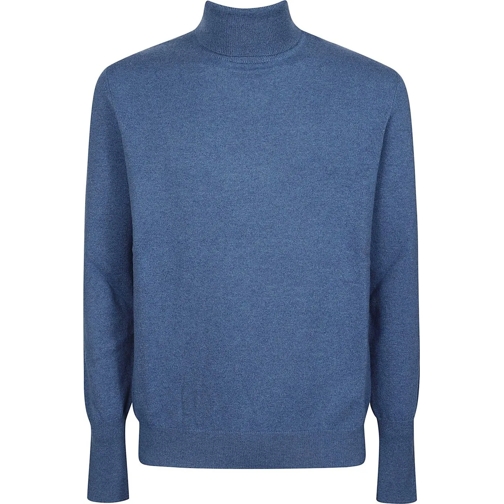 Ballantyne  Plain Turtle Neck Sweater Blue blau