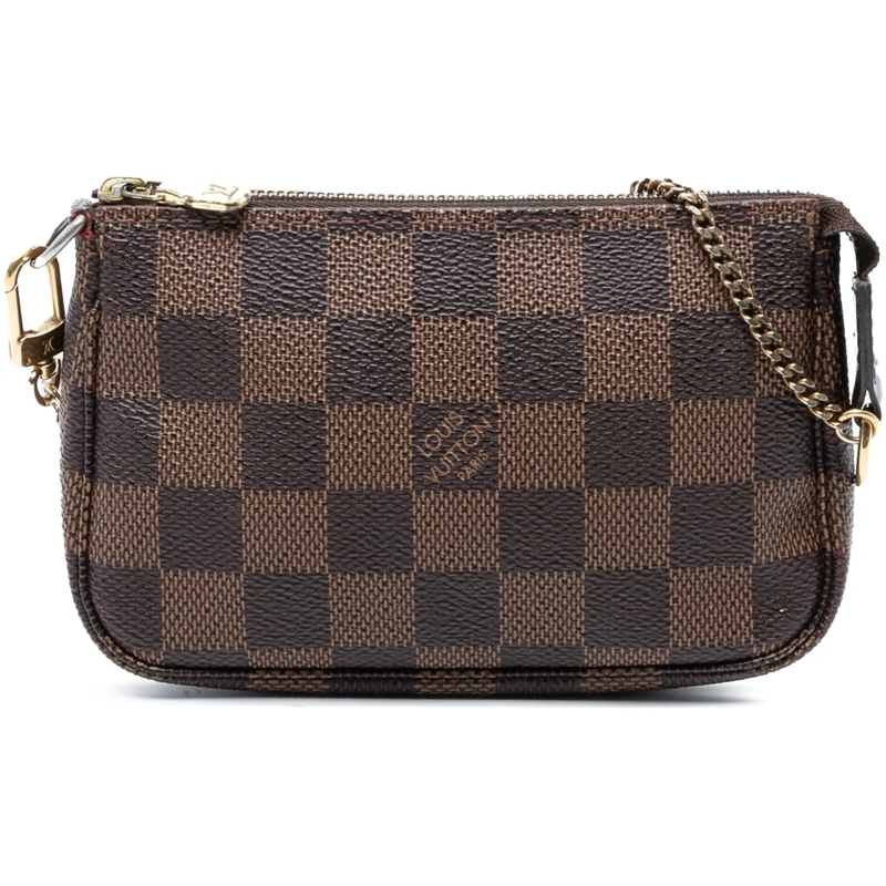 Louis Vuitton Tote Damier Ebene Mini Pochette Accessoires braun
