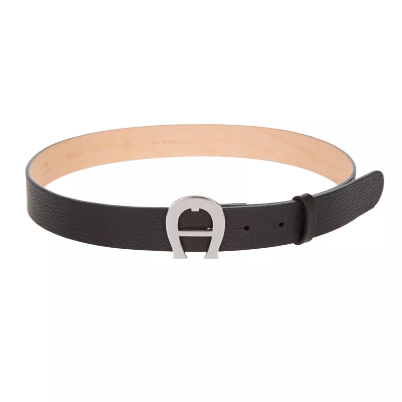 AIGNER Ledergürtel Logo Black (Image 3)