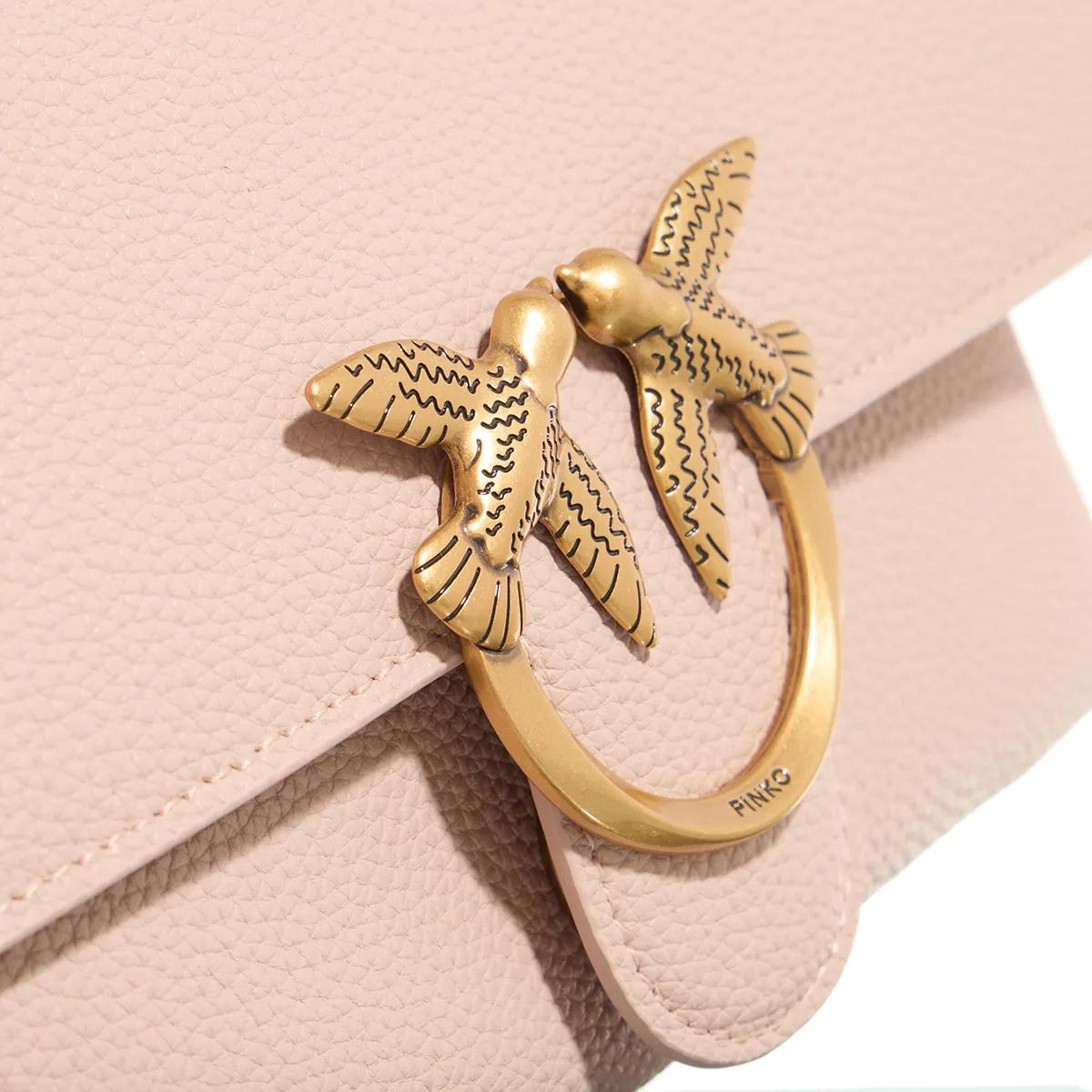 pinko Crossbody bags Love Soft Mini in poeder roze