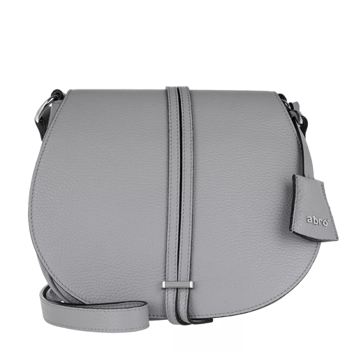 Abro Adria Leather Crossbody 9 Light Grey Crossbody Bag