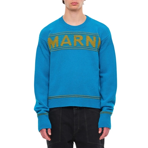 Marni Pull Roundneck Sweater Blue