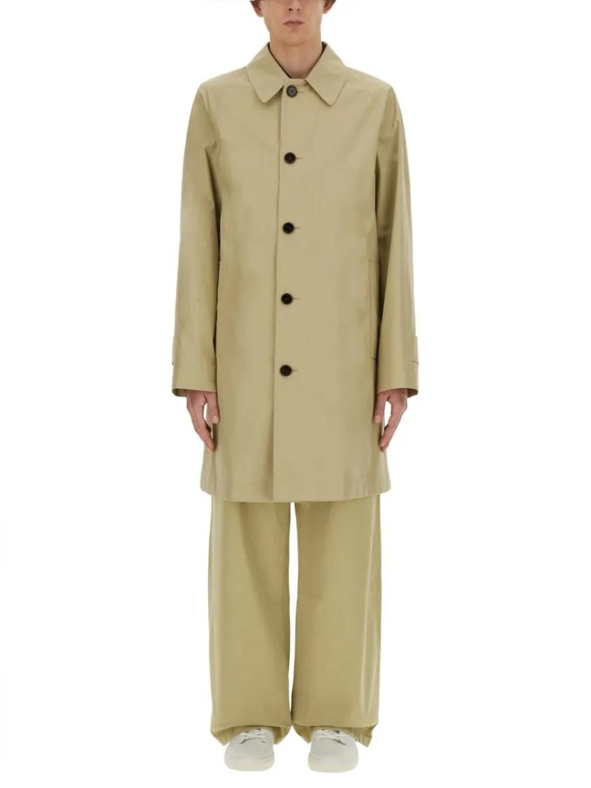 Thumbnail - Burberry - Cotton Trench Coat With Oversized Sleeves And - Größe 48 - beige