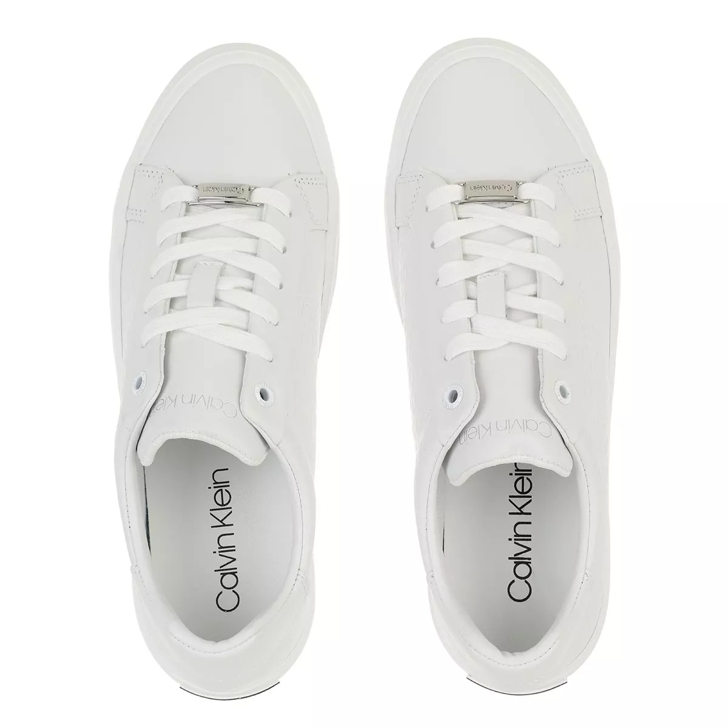 Sneakers CALVIN KLEIN Vulc High Top Emboss Mono Triple White