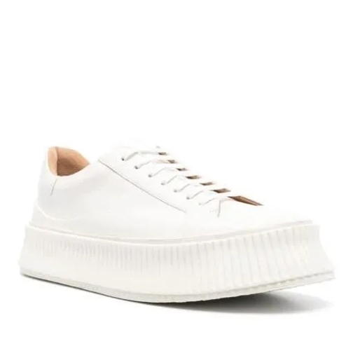 Jil Sander Sports Shoes Lace-Up White White Stövlar