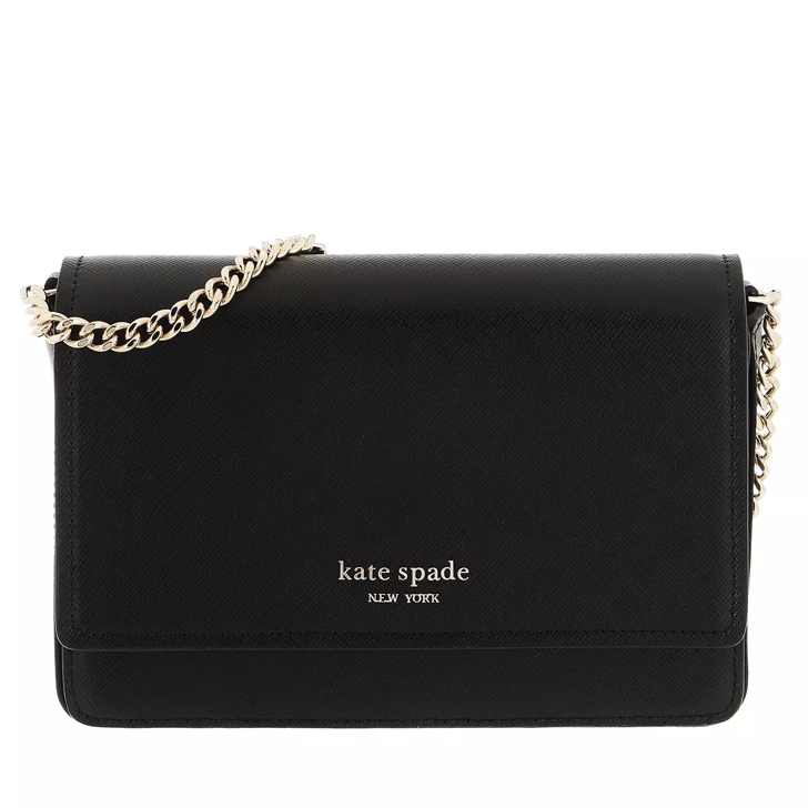 Kate Spade New York Spencer Flap Chain Wallet Black, Wallet On A Chain