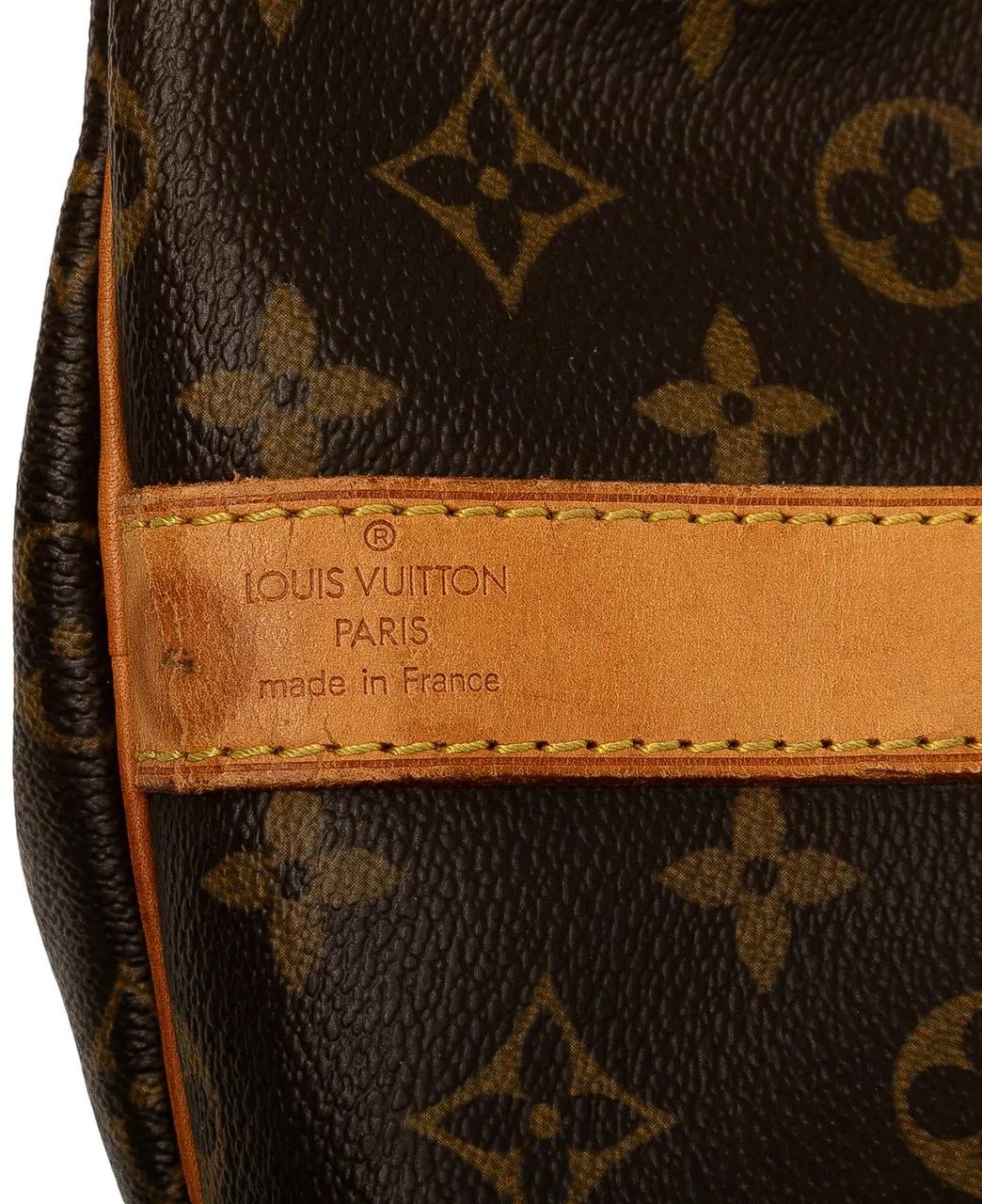 Thumbnail - Louis Vuitton Weekender - Monogram Keepall Bandouliere 55 - Gr. unisize - in Braun - für Damen