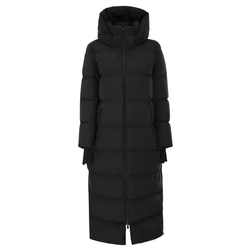 Herno  Long Down Jacket In Gore-Tex Technical Fabric Black
