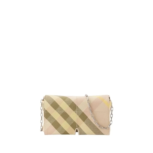 Burberry Porte-monnaie Snip Mini Wallet On Chain - Synthetic - Pink Pink