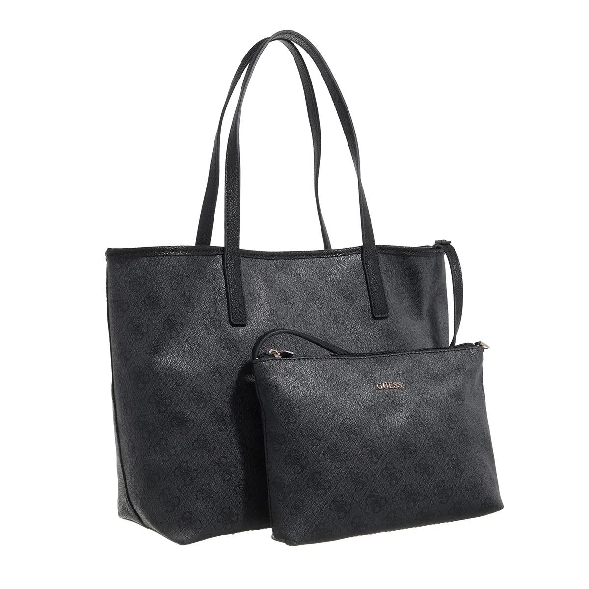 Guess Vikky Ii 2 In 1 Tote Coal Shopping Bag
