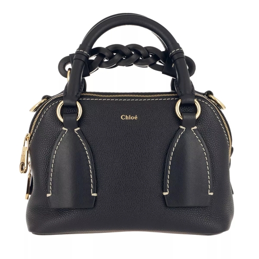 Chloé Daria Shoulder Bag Small Full Blue Rymlig shoppingväska