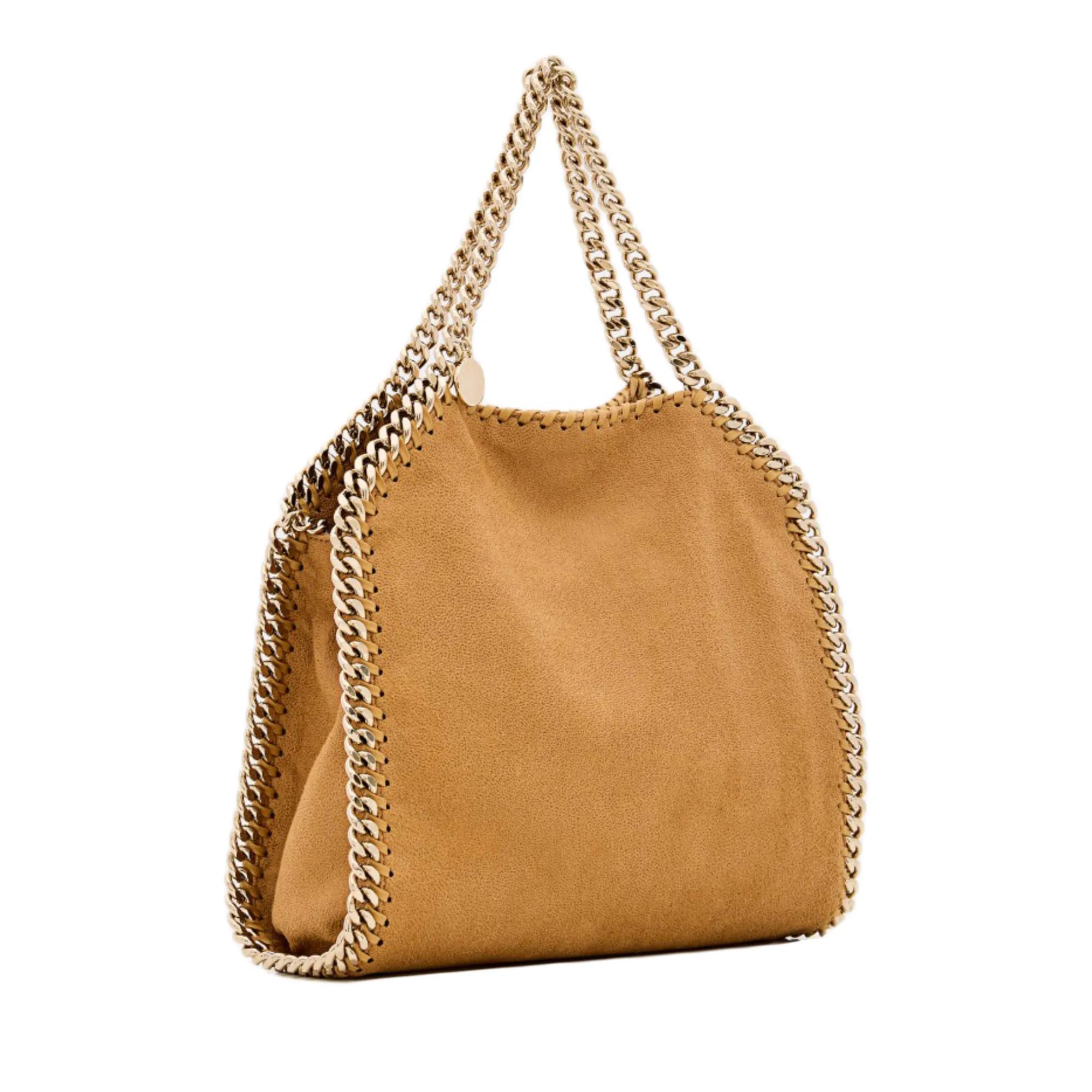 Stella Mccartney Totes & shoppers Gold Shaggy Texture Mini Tote Bag in bruin