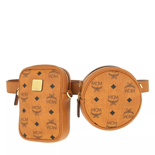 MCM Essential Vitsetos Belt Bag Cognac Cross body-väskor