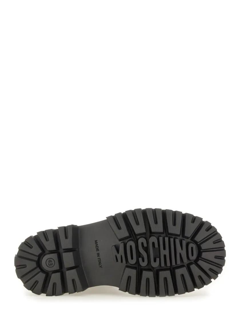 Thumbnail - Moschino Stiefel - High-Shine Lace-Up Boots - Gr. 41 (EU) - in Schwarz - für Damen