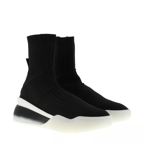 Stella McCartney Black Sock Sneaker Nylon Black Low-Top Sneaker