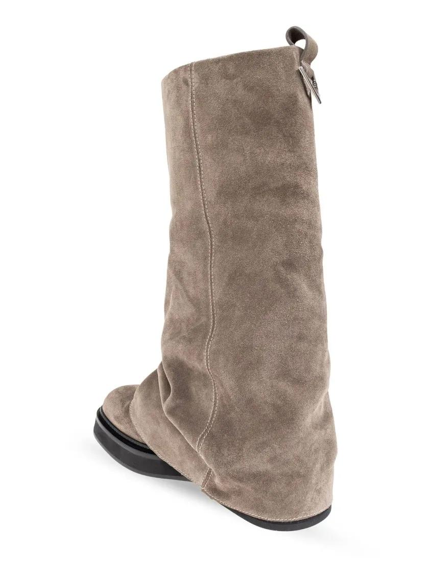 Thumbnail - The Attico Stiefel - Slouchy Suede Boots With Sole - Gr. 36 (EU) - in Braun - für Damen