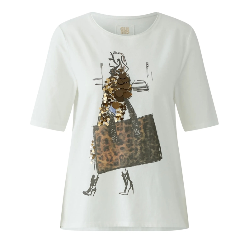 Oui T-Shirt T-Shirt offwhite