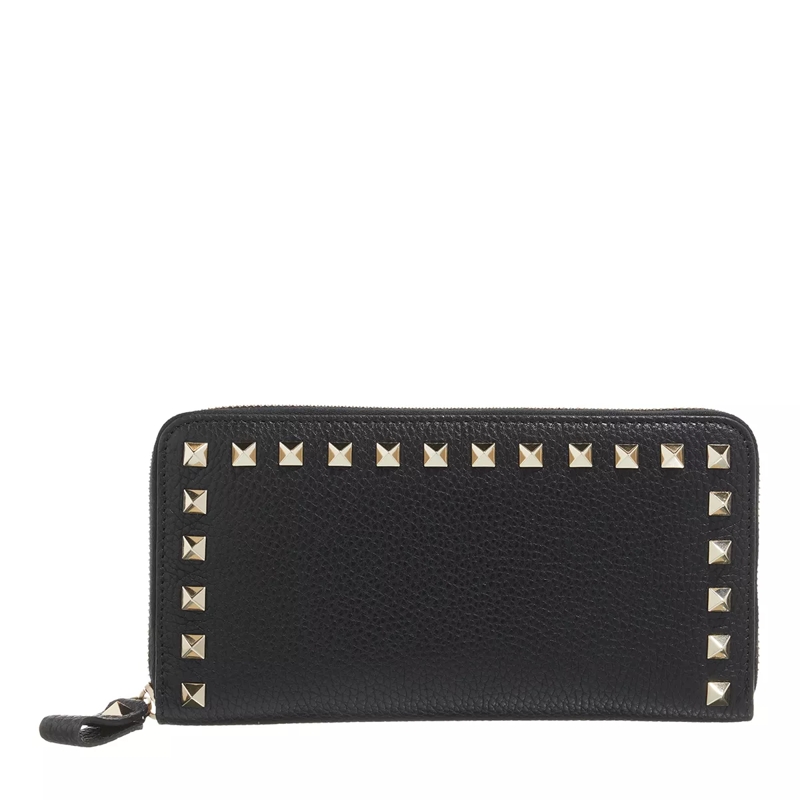 Valentino Garavani Portemonnaie mit Zip-Around-Reißverschluss Long Wallet Black