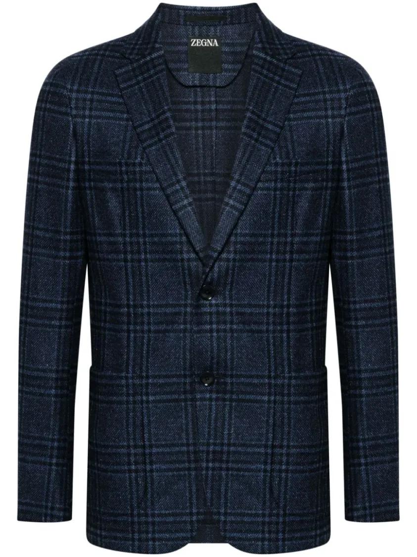 Zegna - Wool Jacket - Größe 48 - blau