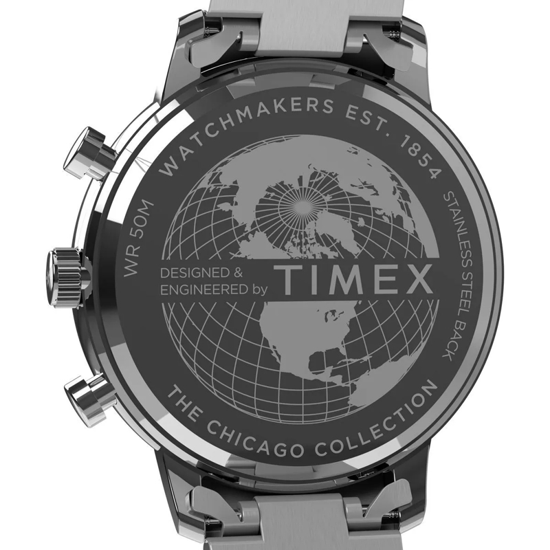 Timex Chronograph Quarz-Analoguhr Timex Chicago Chronograph silber(Image 4)