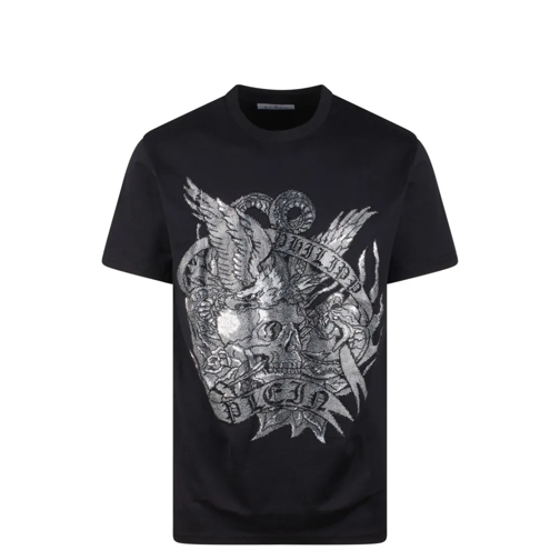 Philipp Plein Round Neck Ss Tattoo T-Shirt Black T-tröjor